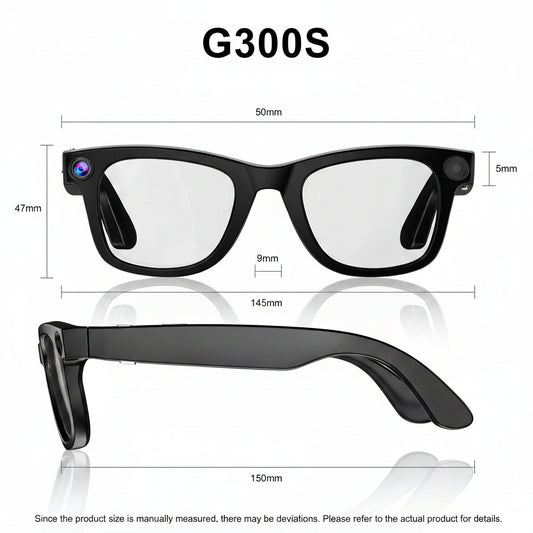 ERVPES G300S — Lunettes Connectées IA | Traduction Simultanée | Bluetooth | Vidéo