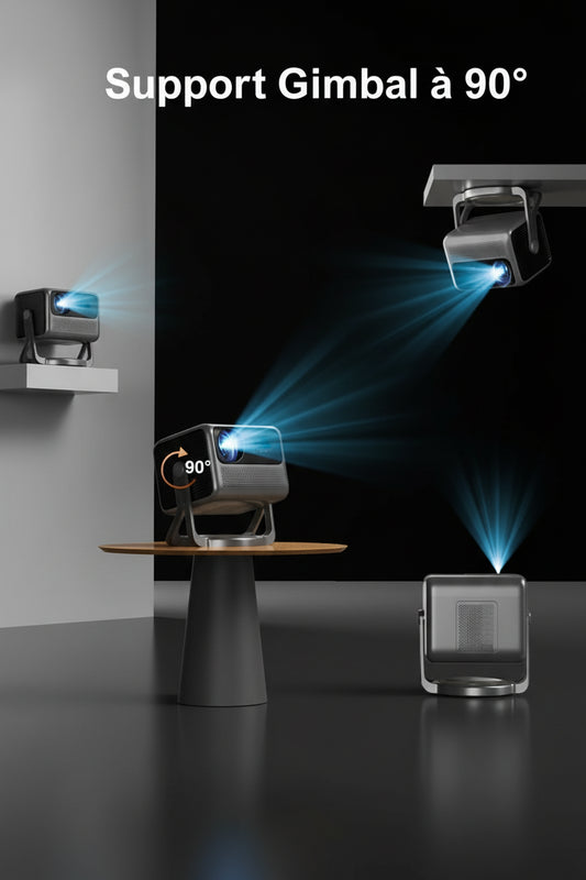 Vidéoprojecteur ULTIMEA Nova C40 Gimbal 90° Full HD 1080P 4K Android 11 WiFi 5G Bluetooth - Projection Mur & Plafond