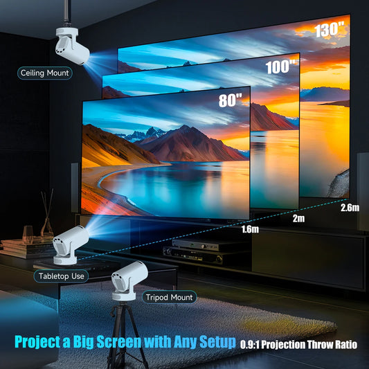 Mini vidéoprojecteur Magcubic HY300 Pro+ gris, HD 720p et Android 14