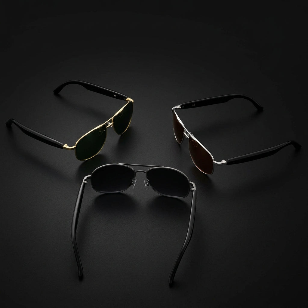 Blackview D1 Pro – Lunettes de soleil connectées noires avec audio Bluetooth