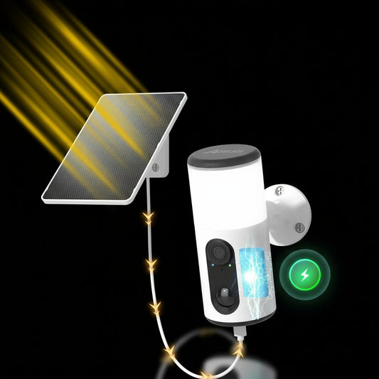 Caméra Solaire ANRAN Projecteur LED Détection IA Vision Nocturne