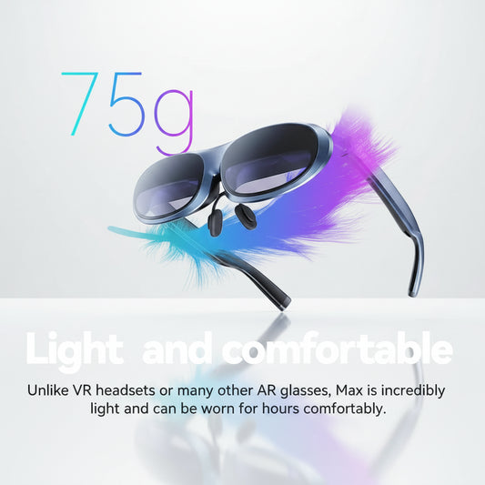 Rokid Max — Lunettes AR Smart Glass | Écran 50° | Compatible PS5, Xbox, Switch
