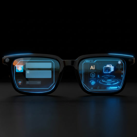 Lunettes Connectées AZNM V03-T5 — Caméra 8MP 4K, Audio Bluetooth & IA