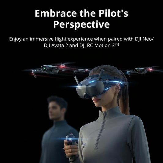 Lunettes FPV DJI Goggles N3 1080p Écran Ultra Large Streaming Sans Fil