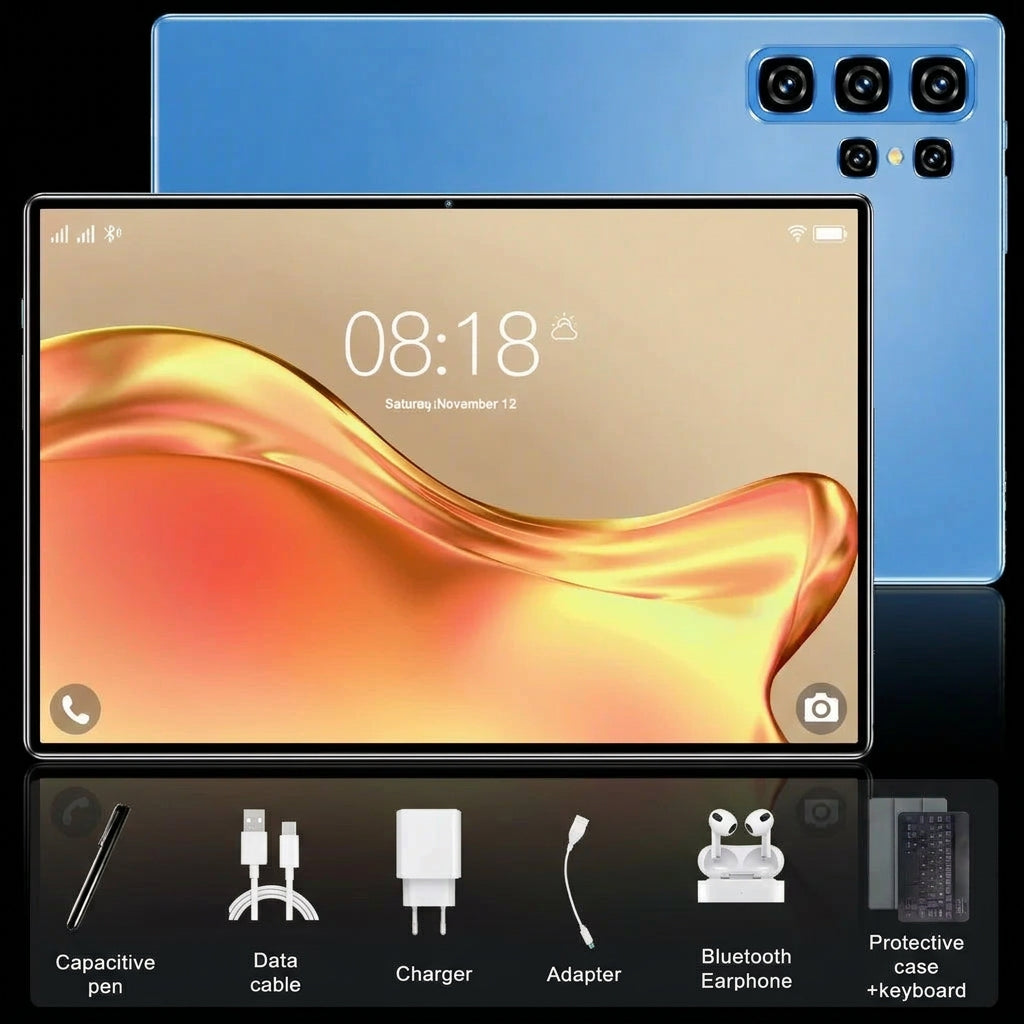 Tablette Android 13 10,36″ bleue | 16 Go + 1 To