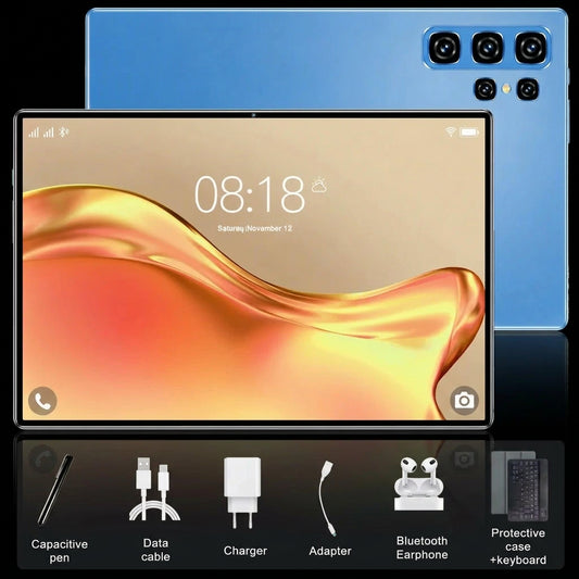 Tablette Android 13 10,36″ bleue | 16 Go + 1 To