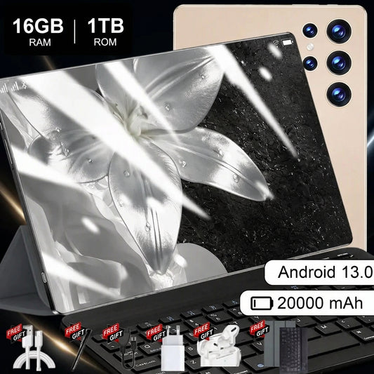 Tablette Android 13 10,36 pouces – 16 Go + 1 To – Dorée