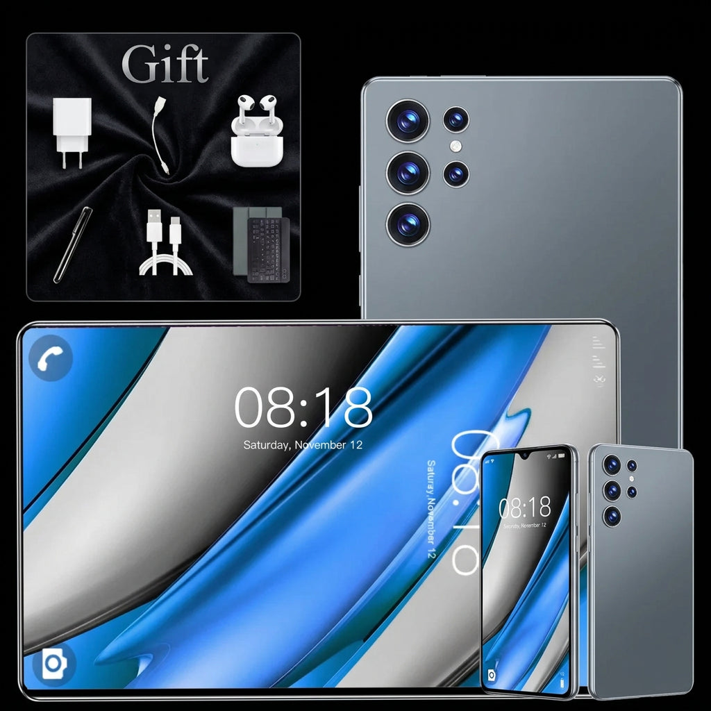 Tablette S23 Gris – Écran 10,36″, Android 13, 16 Go + 1 To