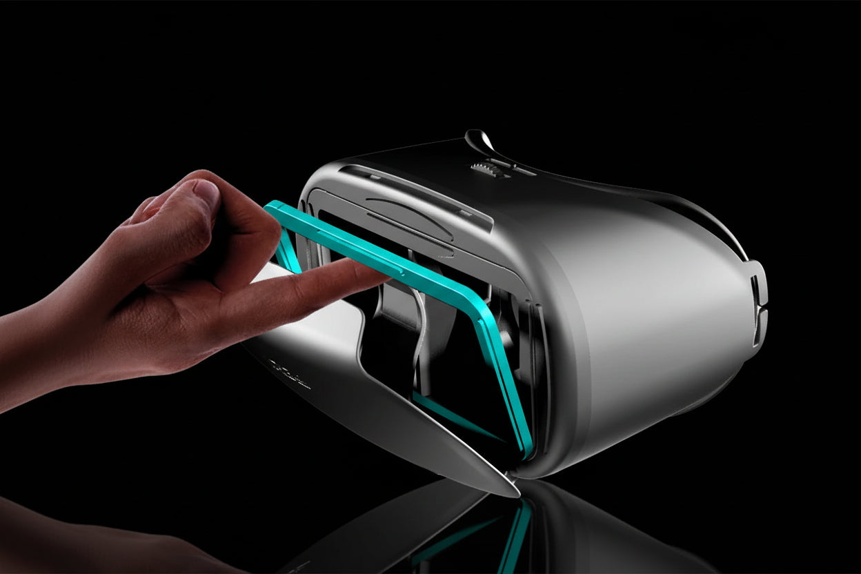 Casque VR 3D Premium avec Lentilles Optiques – Réalité Virtuelle pour iPhone & Android