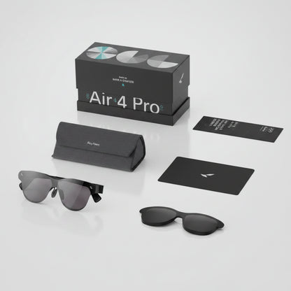 Rayneo Air 4 Pro — Lunettes de Réalité Augmentée | Double OLED, FOV 47°, Contrôle Vocal, IPX-5 & DisplayPort USB-C