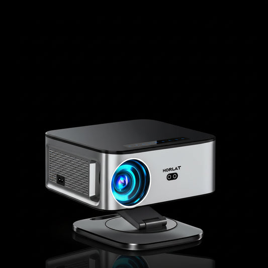 Vidéoprojecteur Horlat 4K UHD 35000 Lumens Android 12 - WiFi 6 Bluetooth 5.2 64Go - Auto Focus Home Cinéma