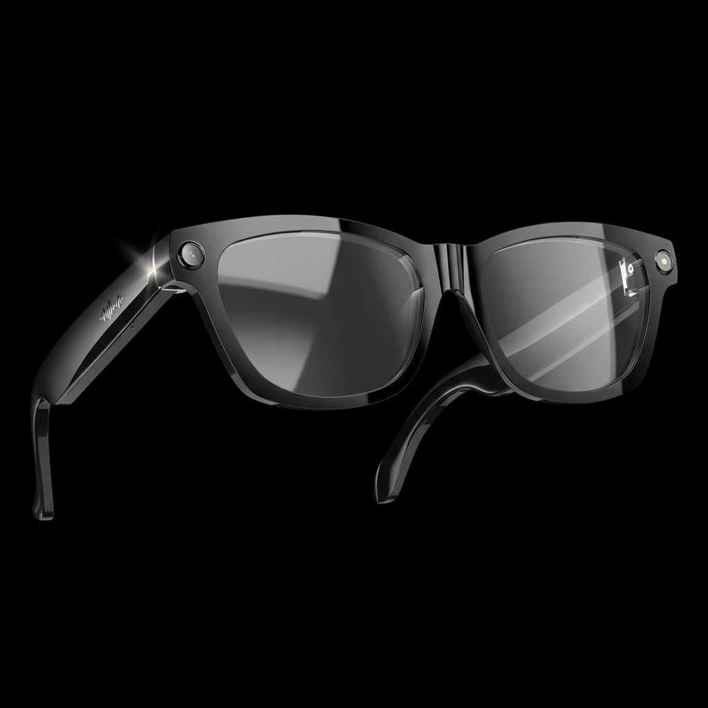 Lunettes Connectées Blackview BV100 AI Caméra 8MP Traduction Temps Réel WiFi Bluetooth 5.4 - Smart Glasses Audio