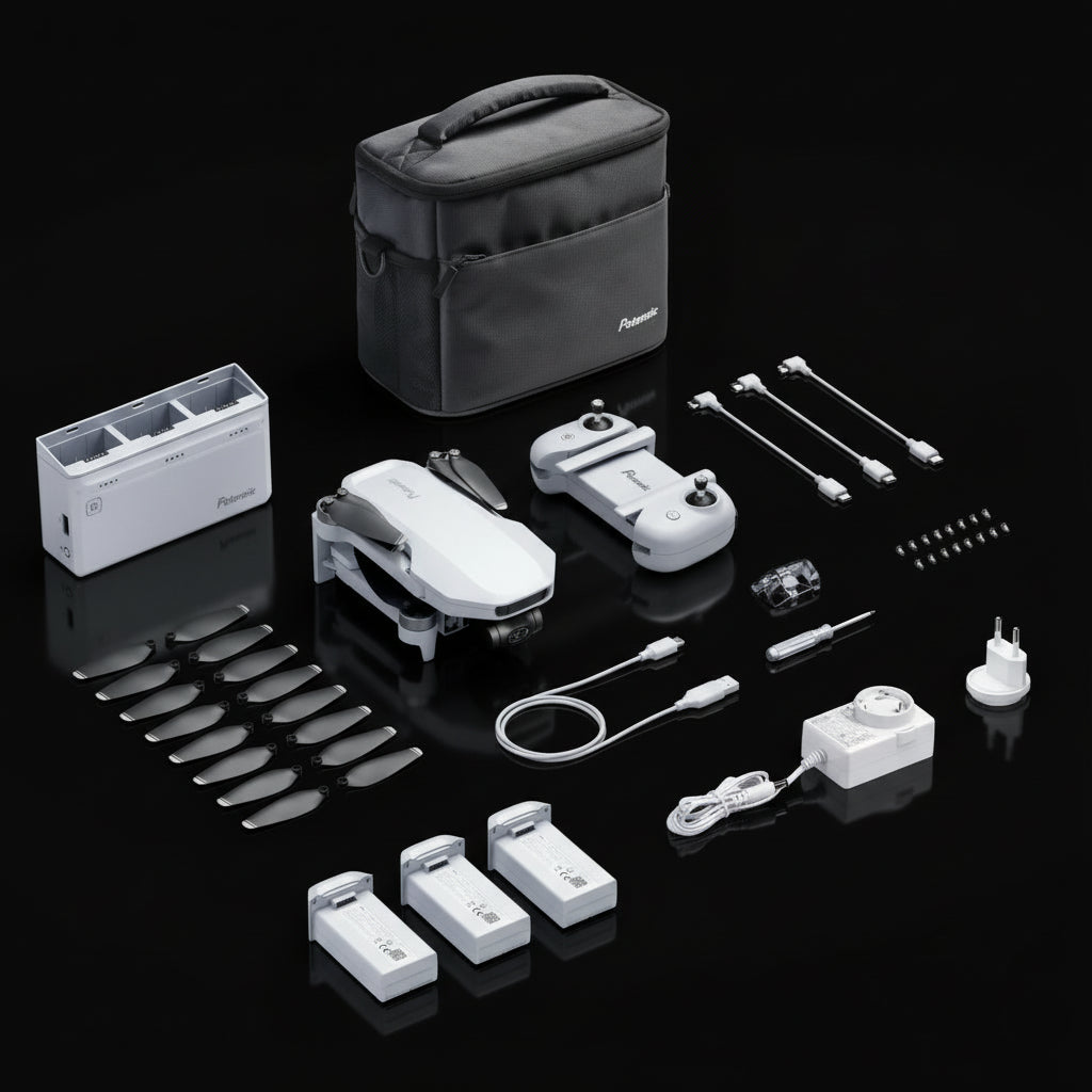 Drone Potensic ATOM 4K GPS Nacelle 3 Axes 249g - Fly More Combo 6km Brushless - Mini Quadcopter Professionnel