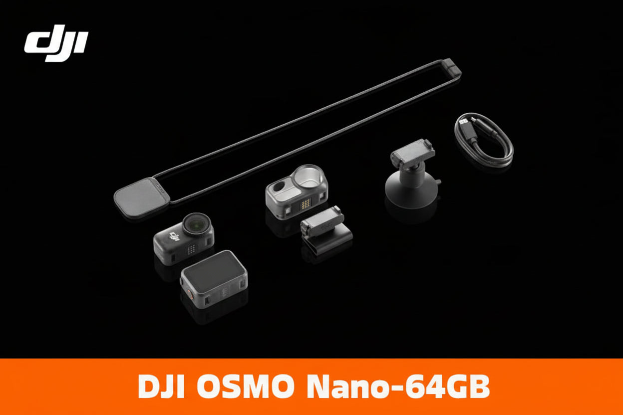 DJI Osmo Nano – Caméra Vlog 4K/60fps Compacte avec Capteur 1/1.3" et Double Micro