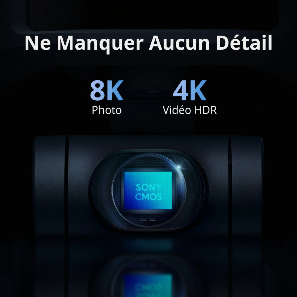 Drone Potensic ATOM 2 4K HDR 8K Photo 249g - Gimbal 3 Axes Portée 10km - AI Track Night Shot Vertical