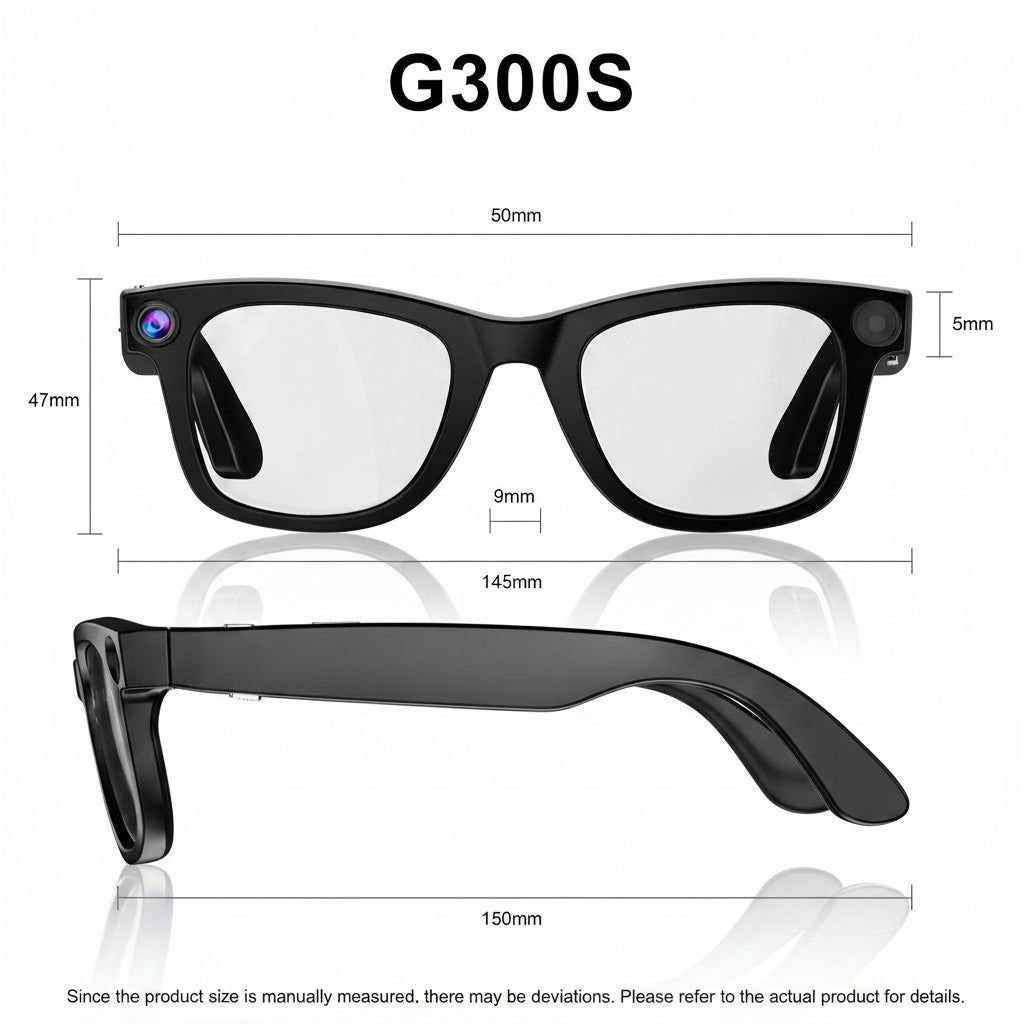 ERVPES G300S — Lunettes Connectées IA | Traduction Simultanée | Bluetooth | Vidéo
