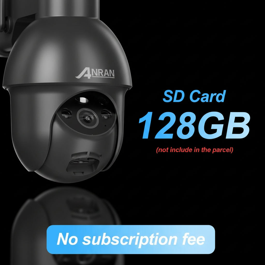 Caméra Solaire ANRAN 3MP WiFi Détection PIR Projecteur LED