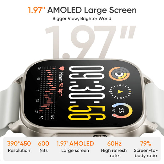 Realme Watch 5 – Montre Connectée GPS AMOLED 1,97" | 108 Sports | Autonomie 14 Jours