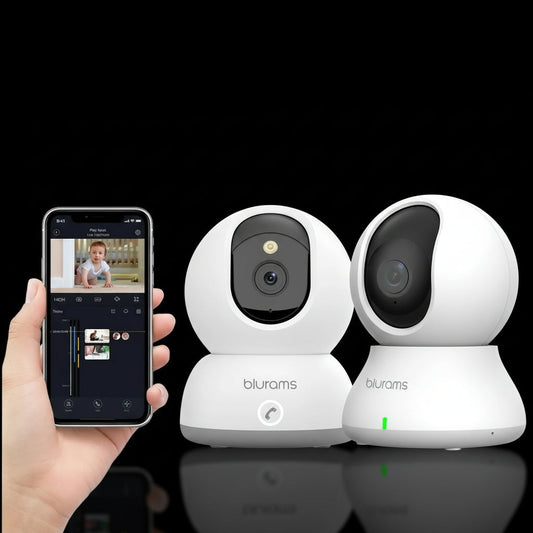 Pack 2 Babyphones Caméra 2K HD - Surveillance Duo Vision Nocturne