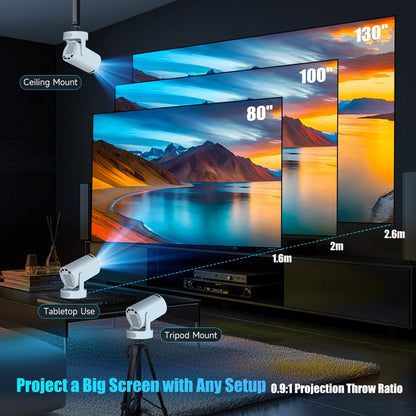 Mini vidéoprojecteur Magcubic HY300 Pro+ gris, HD 720p et Android 14