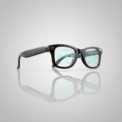 GUHUAVMI W610 — Lunettes Connectées IA | ChatGPT 4.0, Traducteur IA, Caméra 800W, Verres Anti-Lumière Bleue & Étanche