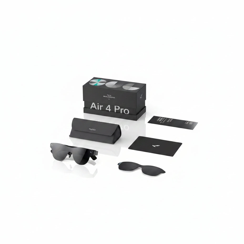 Rayneo Air 4 Pro — Lunettes de Réalité Augmentée | Double OLED, FOV 47°, Contrôle Vocal, IPX-5 & DisplayPort USB-C