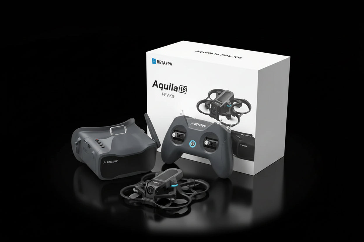 BETAFPV Aquila16 FPV Kit – Drone Brushless ELRS 2.4G RTF | LiteRadio 2 SE + VR03