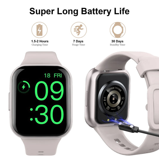 Nerunsa Smartwatch 1,69" – Montre Connectée Fitness | GPS | Cardio | Sommeil | 7 Jours | Homme Femme