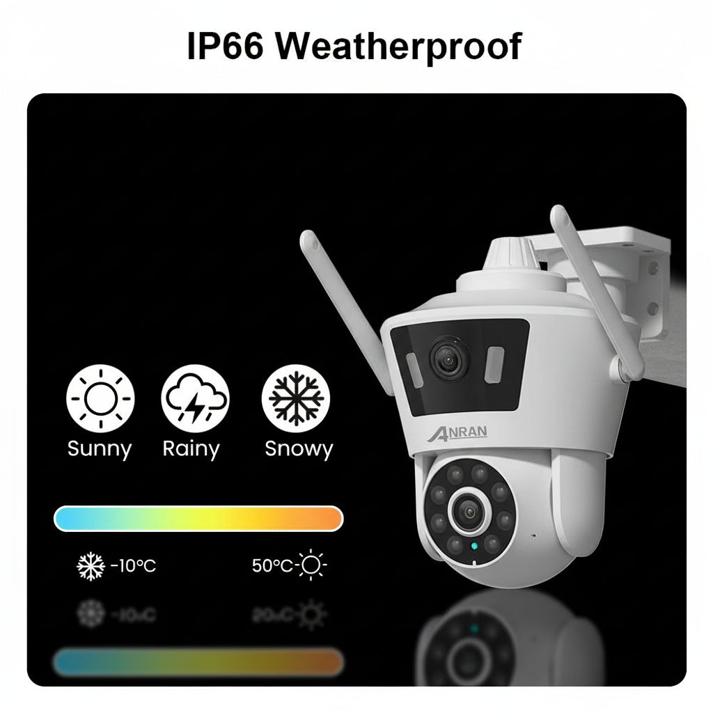 Caméra WiFi PTZ 2K Neye Zoom 5X Vision Nocturne Intérieur