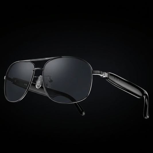 Blackview D1 Pro – Lunettes de soleil connectées noires avec audio Bluetooth