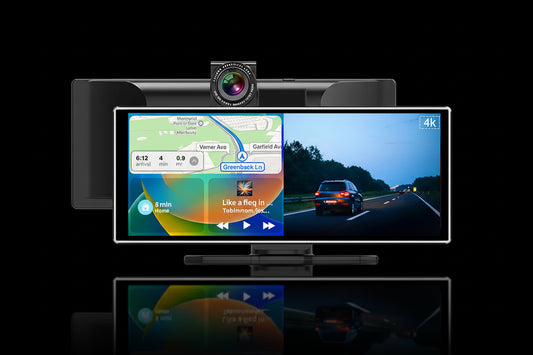 Écran CarPlay Sans Fil 11.26" 4K DVR - Double Caméra Navigation HD