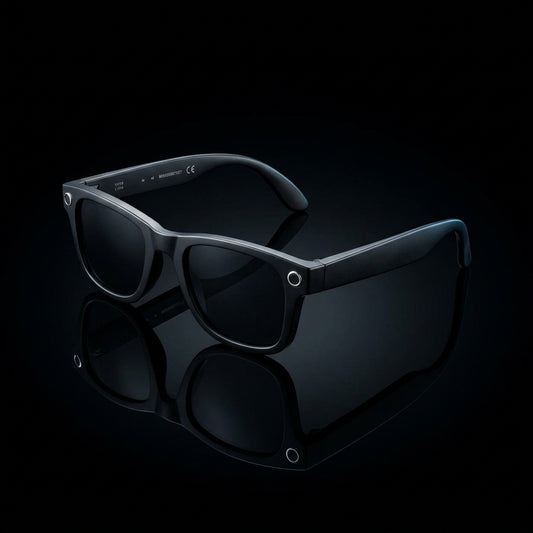 GUHUAVMI W610 — Lunettes Connectées IA | ChatGPT 4.0, Traducteur IA, Caméra 800W, Verres Photochromiques & Étanche — Noir Solaire