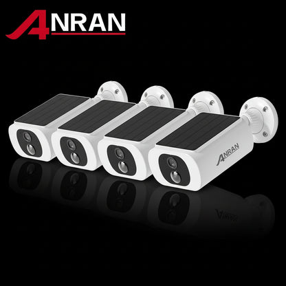 Pack 4 Caméras Solaires ANRAN 2K WiFi Projecteur Vision Nocturne