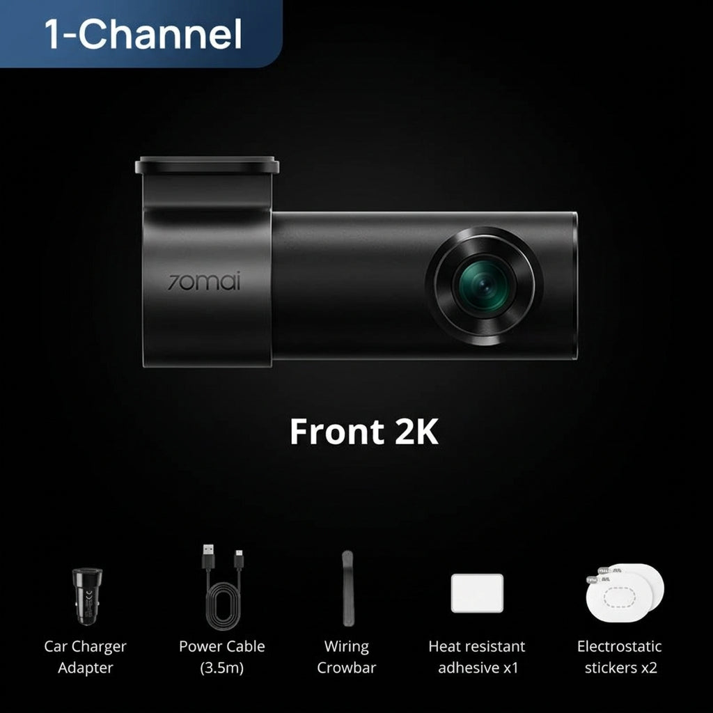 70mai M310 Plus – Dashcam 2K 1440p, Wi-Fi et grand-angle 143°