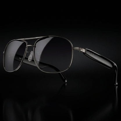 Blackview D1 Pro – Lunettes de soleil connectées noires avec audio Bluetooth