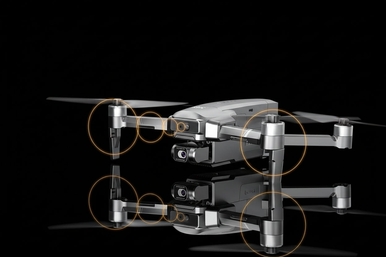 F22 S2 XR PRO+ GPS – Drone 4K EIS avec Nacelle 2 Axes et Évitement d'Obstacles