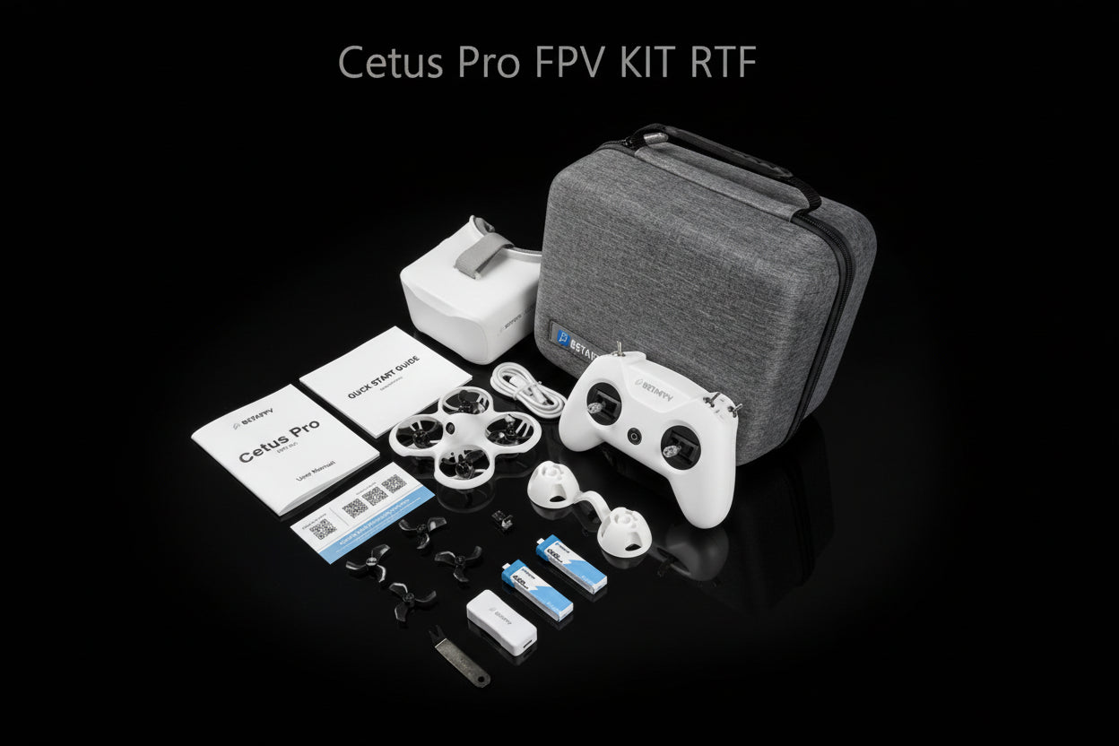 BETAFPV Cetus Pro Kit FPV – Drone Racing Indoor RTF | LiteRadio 2 + VR02 Inclus