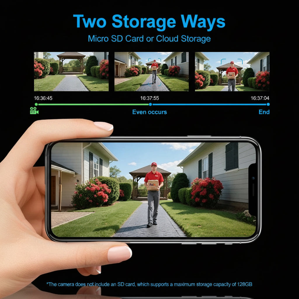 Caméra Solaire 8MP 2K WiFi PTZ Autonome IP65 Vision Nocturne