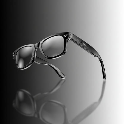 GUHUAVMI W610 — Lunettes Connectées IA | ChatGPT 4.0, Traducteur IA, Caméra 800W, Verres Photochromiques & Étanche — Noir Solaire