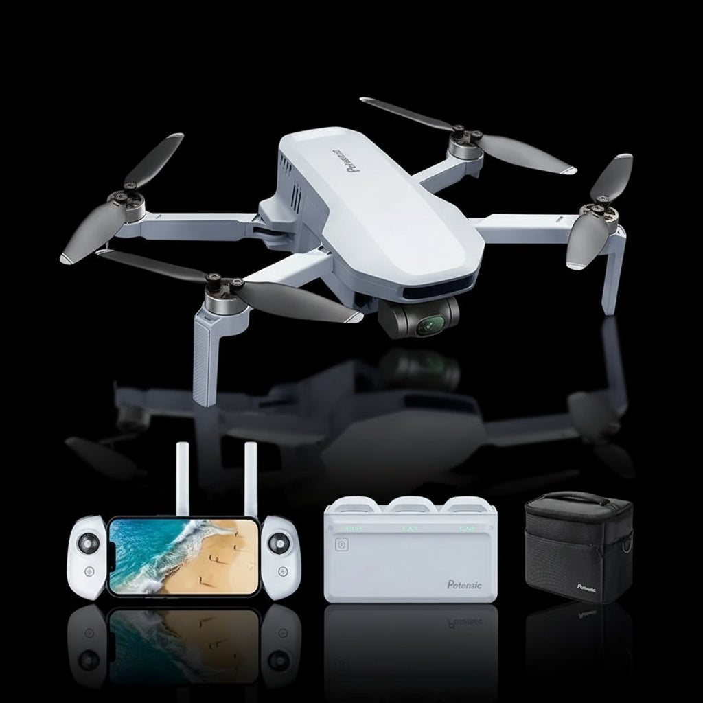 Drone Potensic ATOM 4K GPS Nacelle 3 Axes 249g - Fly More Combo 6km Brushless - Mini Quadcopter Professionnel