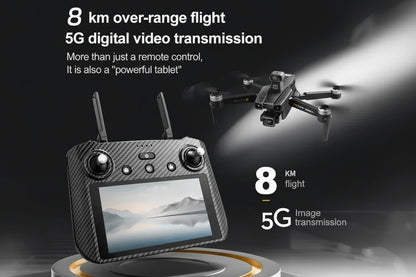 Drone Professionnel AE86 PRO MAX 8K - Gimbal 3 Axes GPS 10km + 1 Batterie