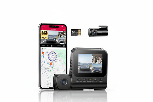 LINGDU V630 — Dashcam 4K Triple Objectif | Avant, Arrière & Intérieur, Vision Nocturne IR, WiFi 6, GPS & Surveillance Parking