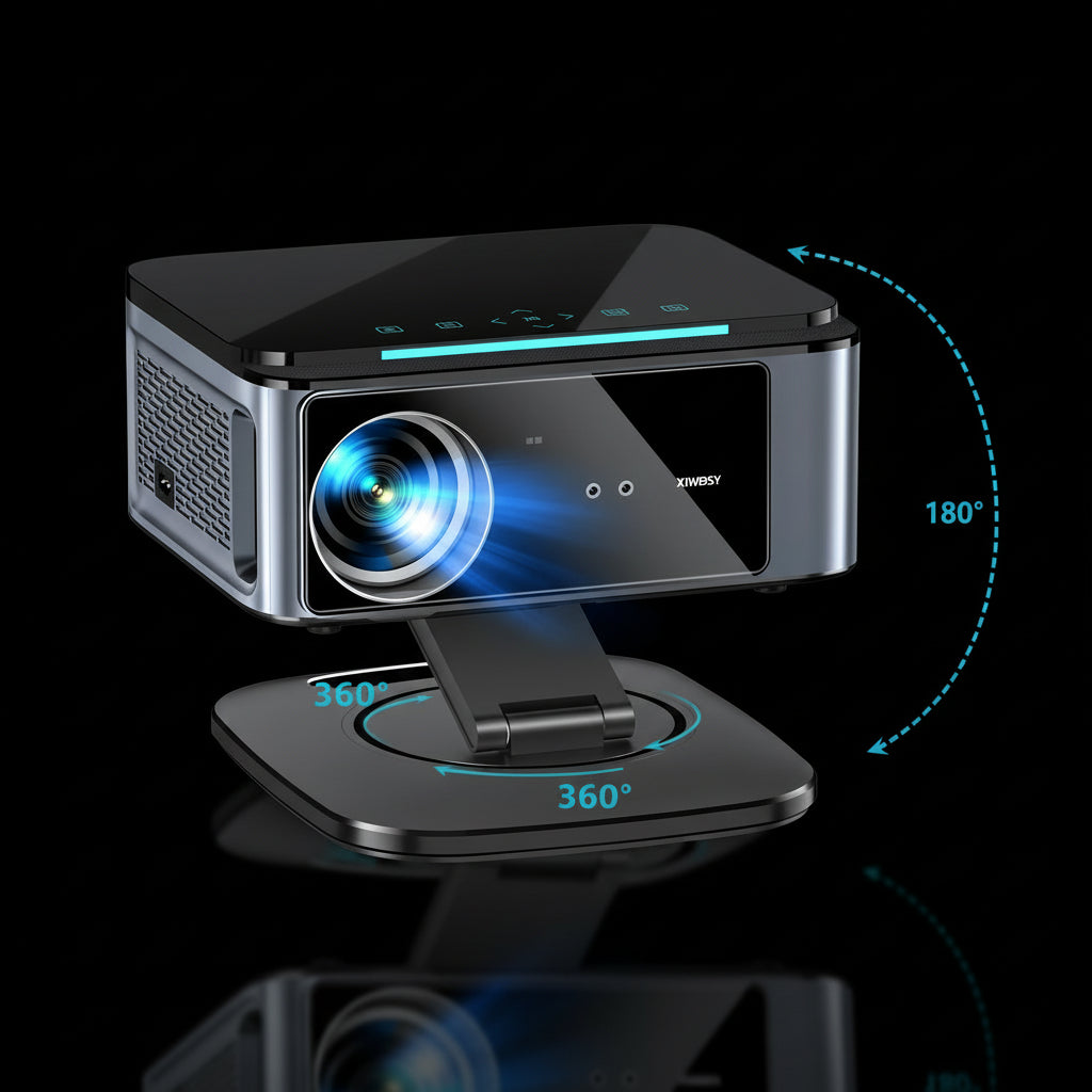 Vidéoprojecteur XIWBSY 4K 45000 Lumens TOF Auto Focus - Android 12 Laser Bluetooth 5.3 - Home Cinéma Daylight Premium