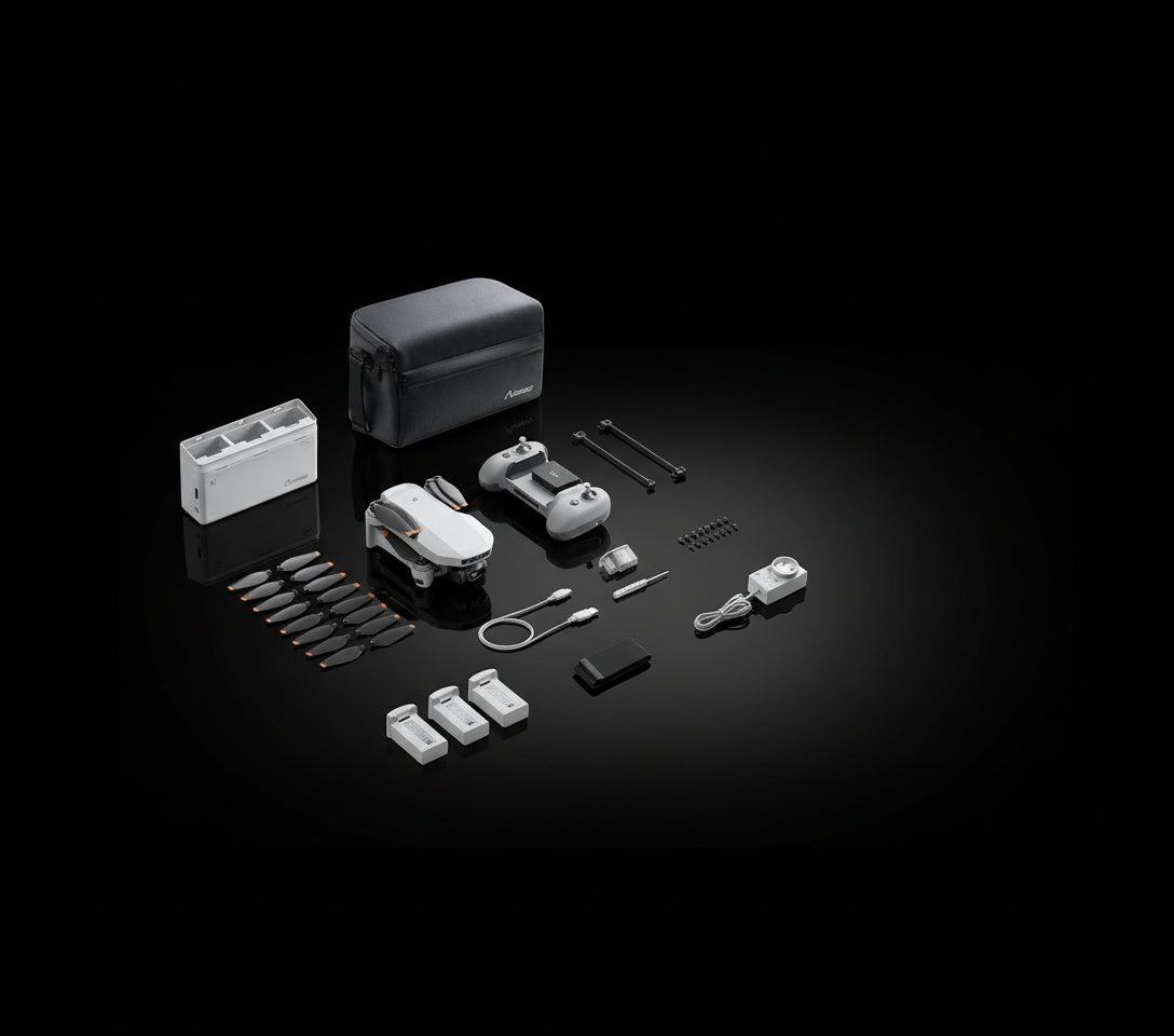 Drone Potensic ATOM 2 4K HDR 8K Photo 249g - Gimbal 3 Axes Portée 10km - AI Track Night Shot Vertical