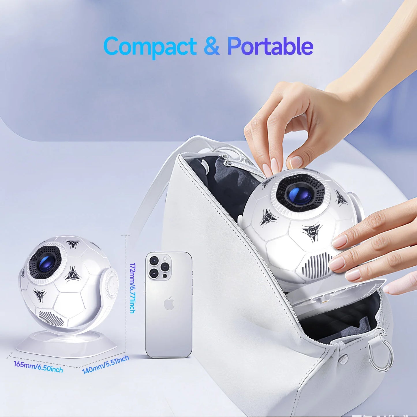 Magcubic HY300F – Vidéoprojecteur Android 14 | 300 ANSI | Wi-Fi 6 | Full HD 1280×720