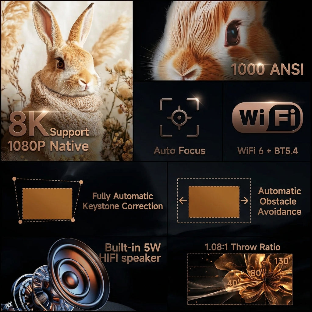 Magcubic X7 – Vidéoprojecteur Full HD, Android 14 et télécommande vocale