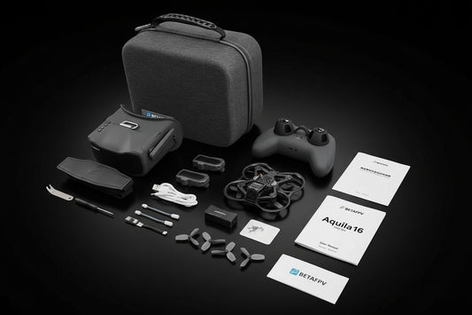 BETAFPV Aquila16 FPV Kit – Drone Brushless ELRS 2.4G RTF | LiteRadio 2 SE + VR03