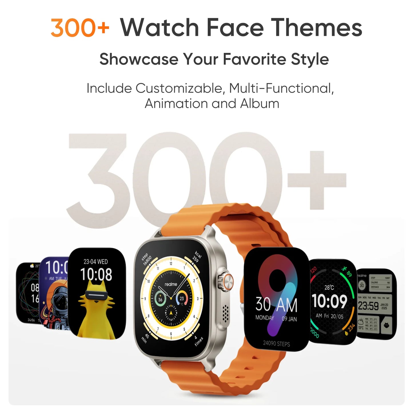 Realme Watch 5 – Montre Connectée GPS AMOLED 1,97" | 108 Sports | Autonomie 14 Jours