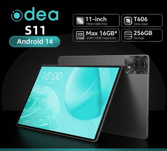 ODEA S11 – Tablette 11″ Android 14, 4G, 6 Go / 256 Go