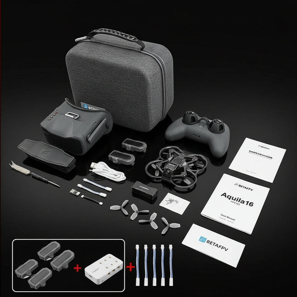 Drone FPV BETAFPV Aquila16 Racing Brushless C0 - Kit Pro 2-3S Caméra HD